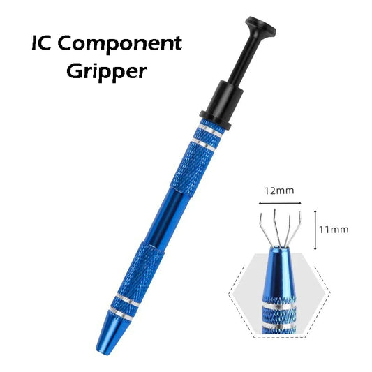 Telescopic Keyboard Switch Holder IC Chip Tiny Components Metal Grabber Tweezers Keyboard Lube Switch Puller Tool