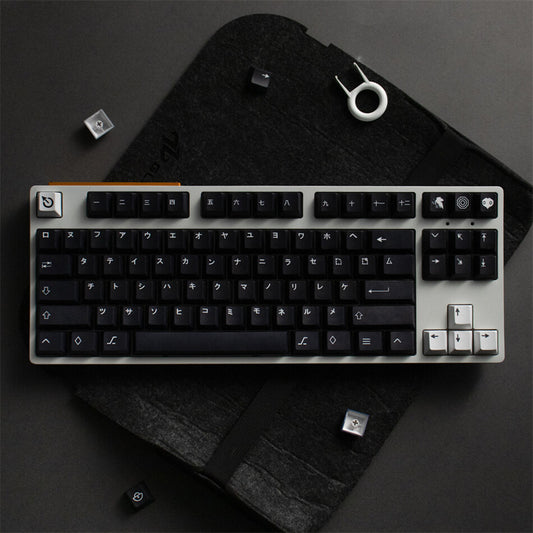 WOB Katakana Cherry PBT Clone Jet Black With Keycap Storage Box