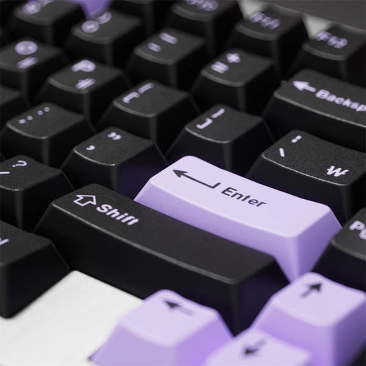 Purple Black Japanese Cherry PBT Keycaps