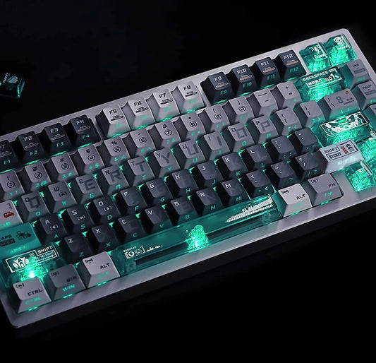 Kaiju No.Eight Keycaps Side Backlit Dual Legends PBT Keycaps with Keycap Storage Box