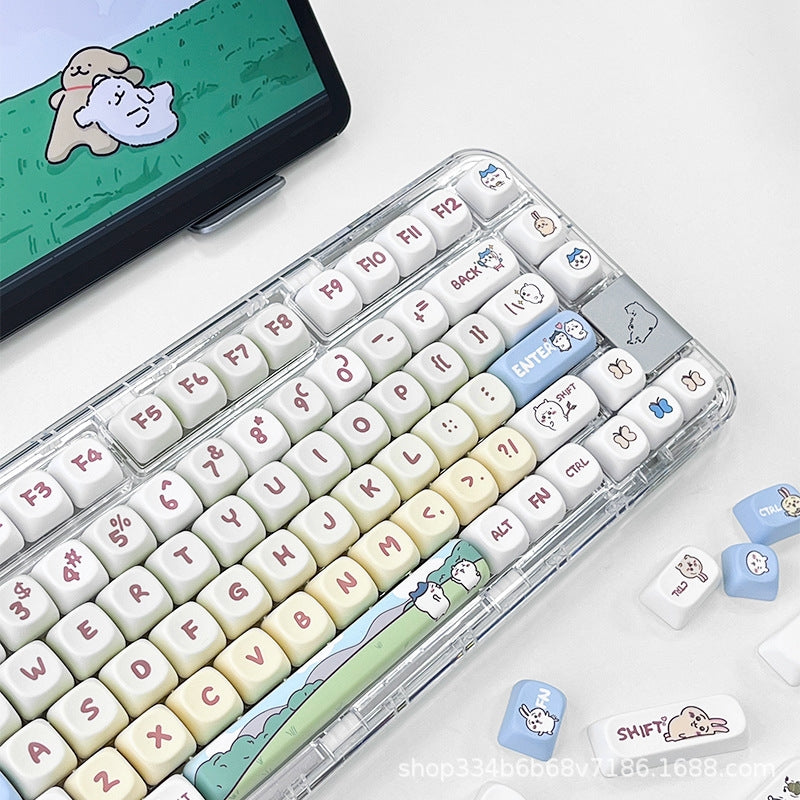 Kawaii MOA PBT Keycaps Mac Compatible
