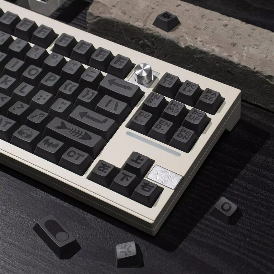 Grey Animals Party Big Font Cherry PBT Keycaps