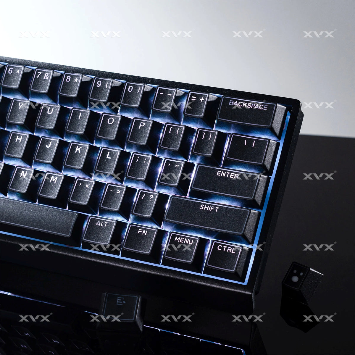 Top Backlit Dark Knight Prism Cherry PBT Keycaps