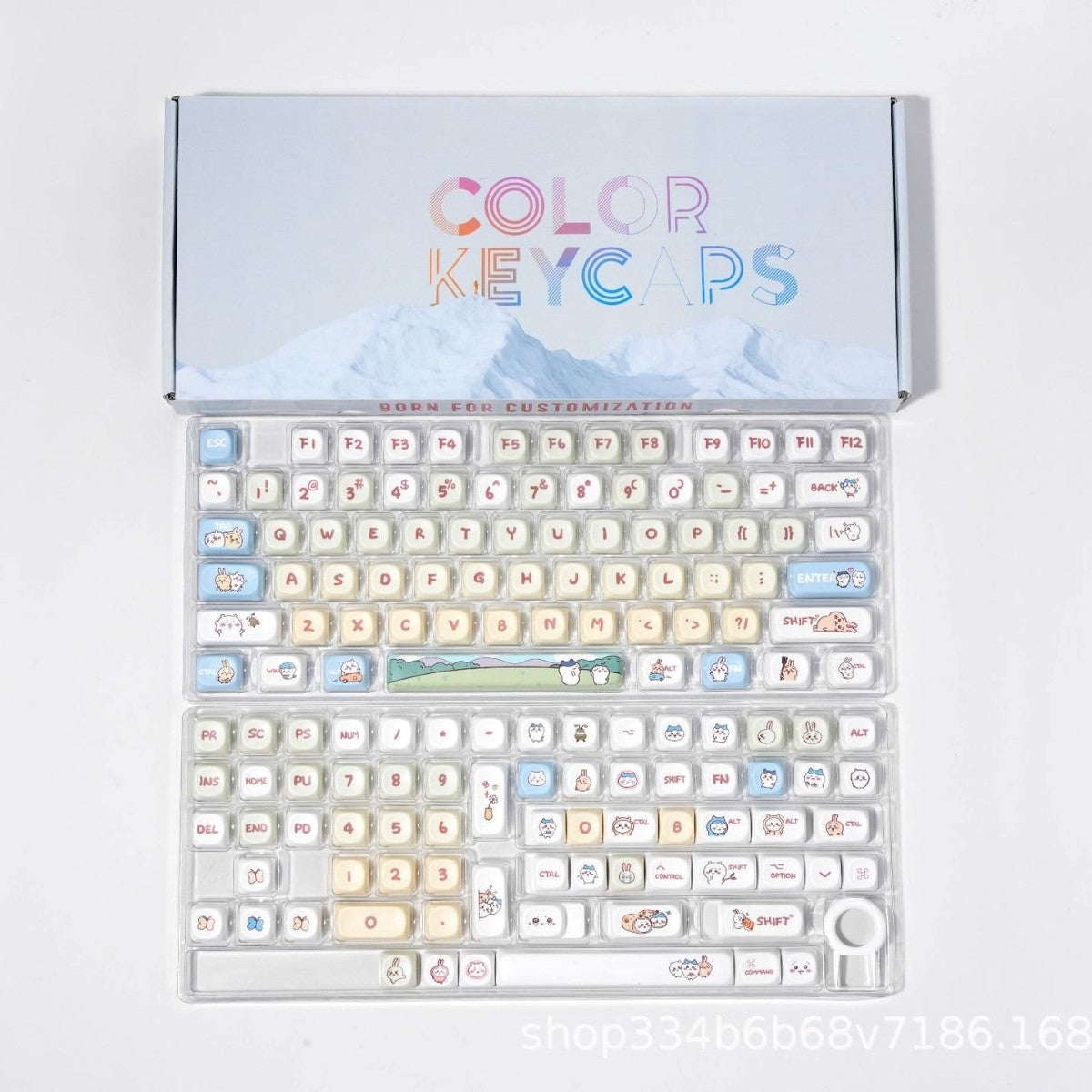 Kawaii MOA PBT Keycaps Mac Compatible