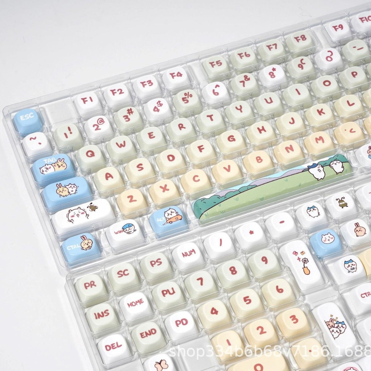 Kawaii MOA PBT Keycaps Mac Compatible