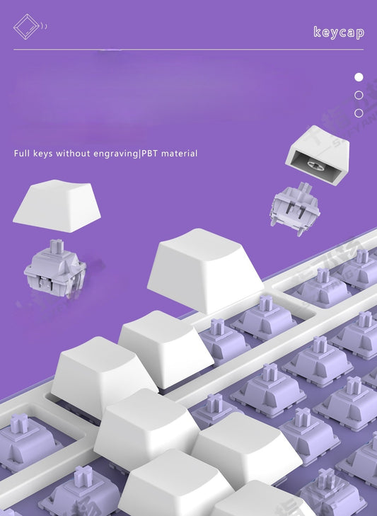 Thick Cherry 1.8mm White Blank Keycaps