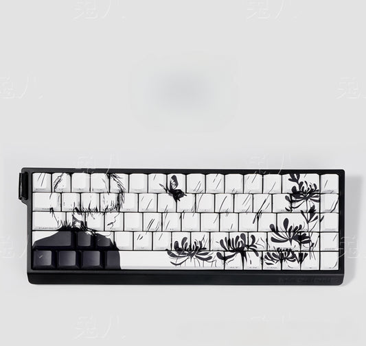 Tokyo Ghoul Jin Muyan Manga Series Side Backlit Cherry PBT Keycaps