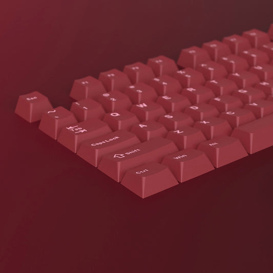 White Red Cherry Doubleshot PBT Keycaps Bag Packaging