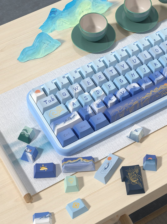 Lakes Mountains Premium Cherry PBT Extended Keycaps