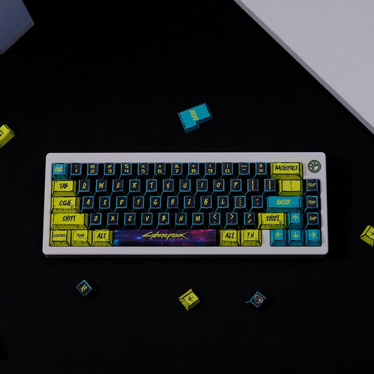 Cyberpunk Comic Style Cherry PBT Keycaps