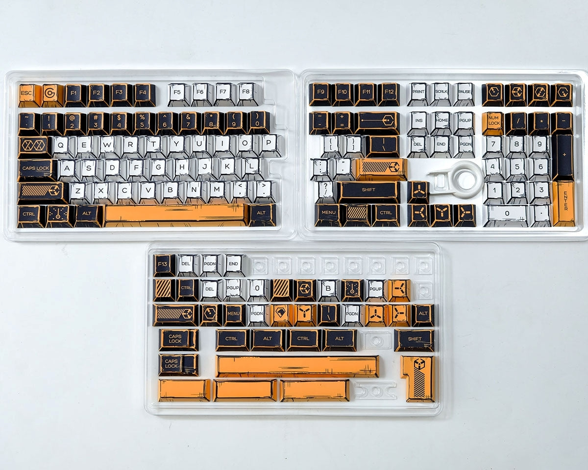 Virtual War Comic Style Cherry PBT Keycaps