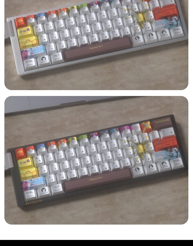 Pokemon Japanese Pearlscent Texture Cherry PBT Keycaps