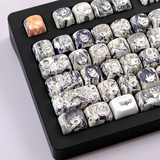 Manga Glitch MOA PBT Keycaps