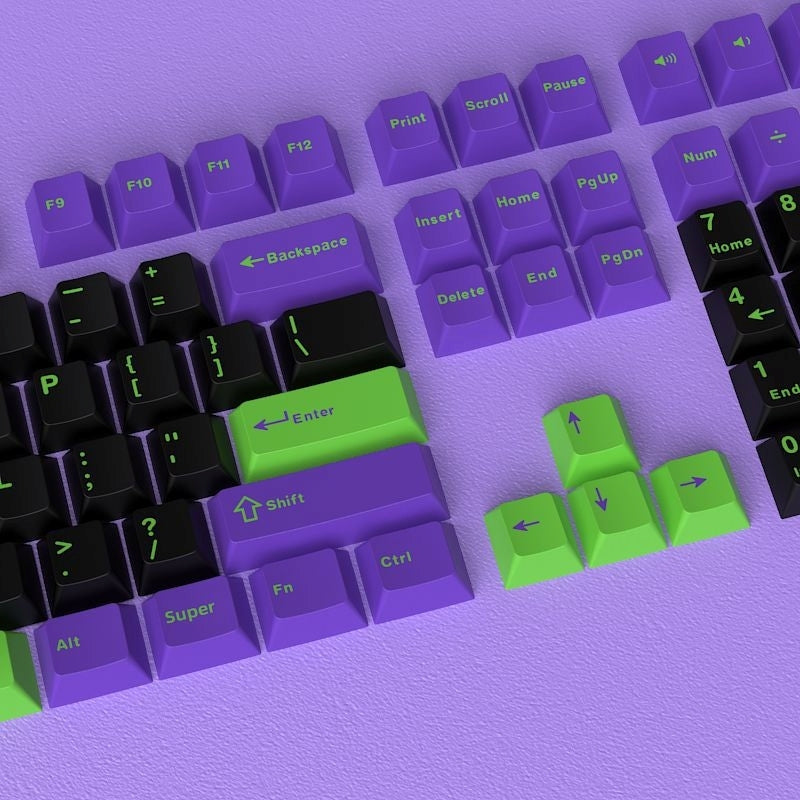 Eva Mecha 01 V2 Cherry Doubleshot PBT Keycaps
