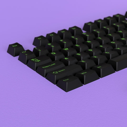 Eva Mecha 01 Black Cherry Doubbleshot PBT Keycaps