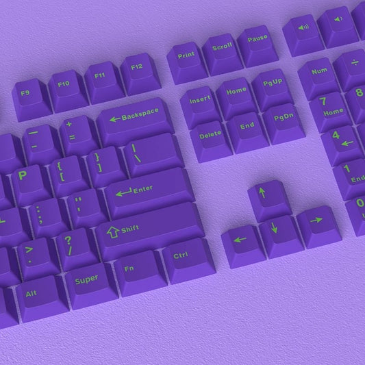 Eva Mecha 01 Purple Cherry Doubleshot PBT Keycap
