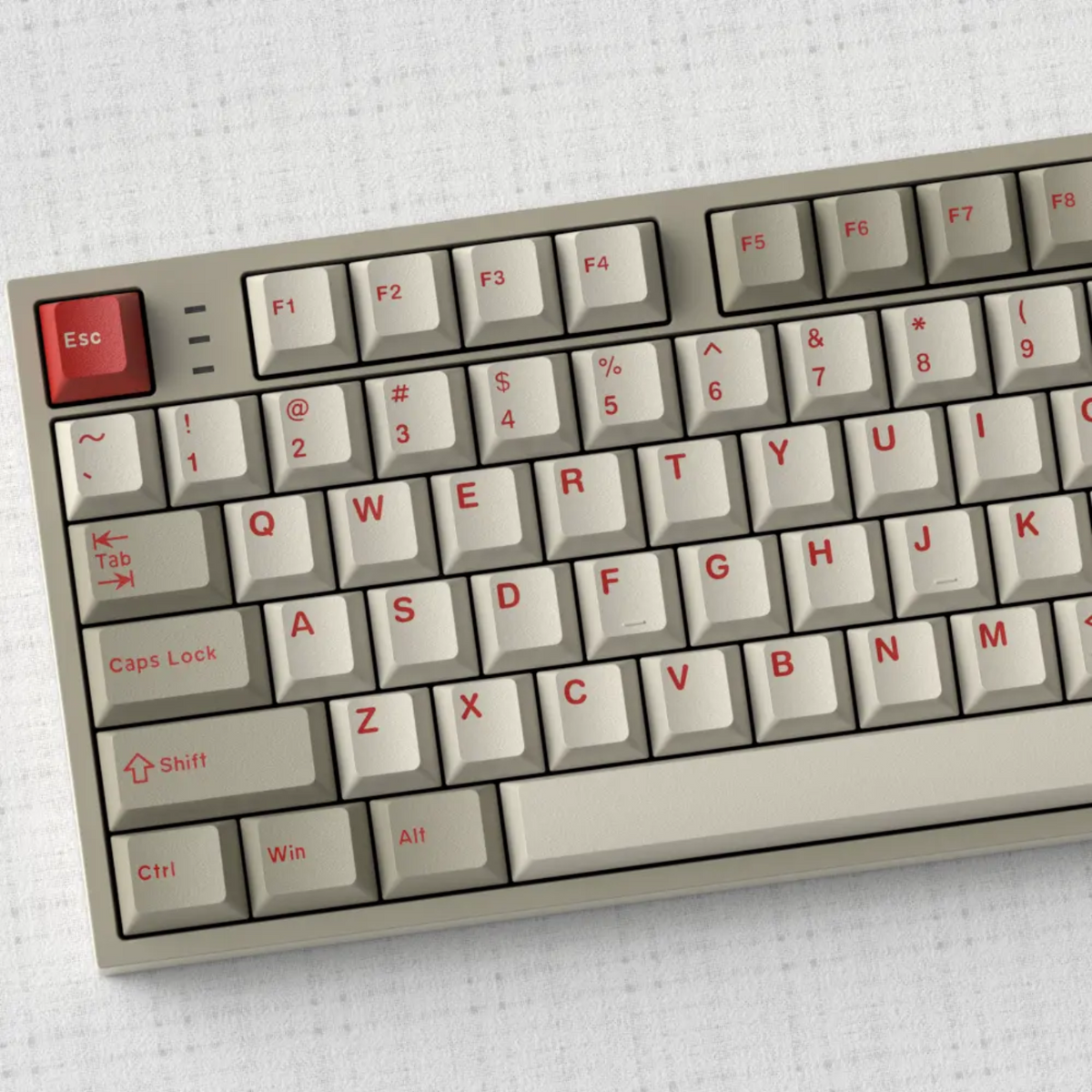 Retro Red Quality Cherry Doubleshot Keycaps