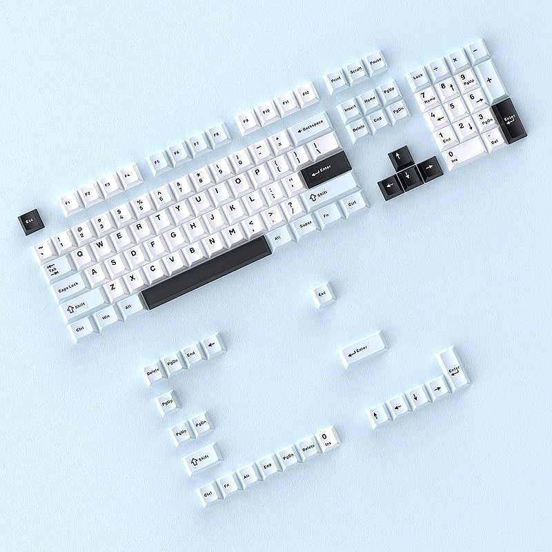 Fresh Blue White Cherry Doubleshot PBT Keycaps