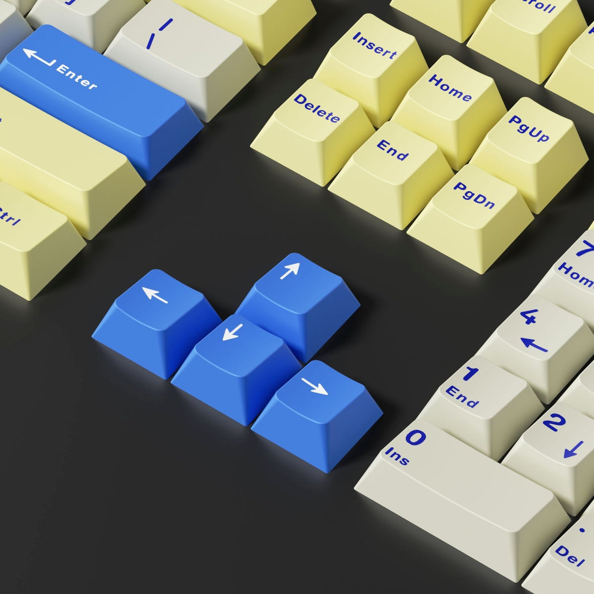 Naval Brass Cherry Doubleshot PBT Keycaps