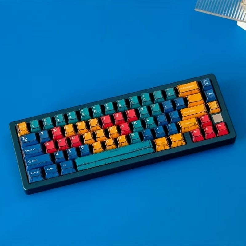 Panels Comics Manga Cherry PBT Keycaps