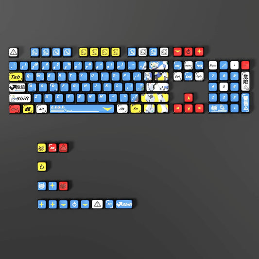 Gundam Mecha 4 Theme XDA PBT PC Keycaps