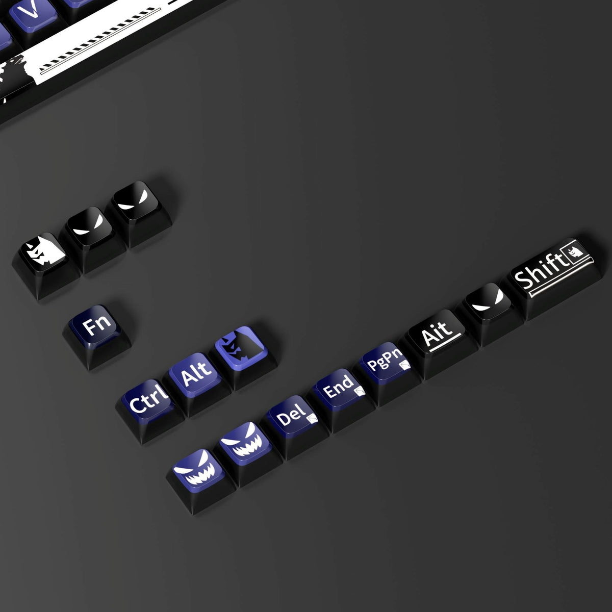 Monster 6 Theme XDA PBT PC Keycaps