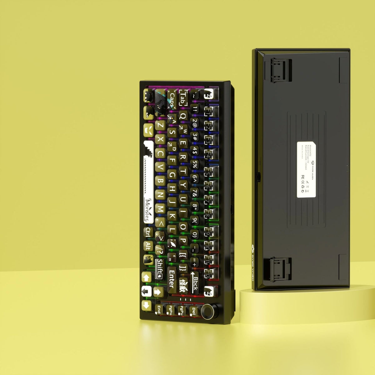 Monster 6 Theme XDA PBT PC Keycaps