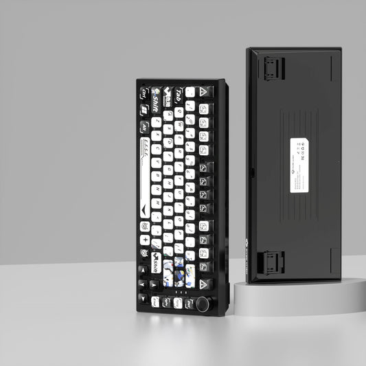 Gundam White Black XDA PBT PC Keycaps