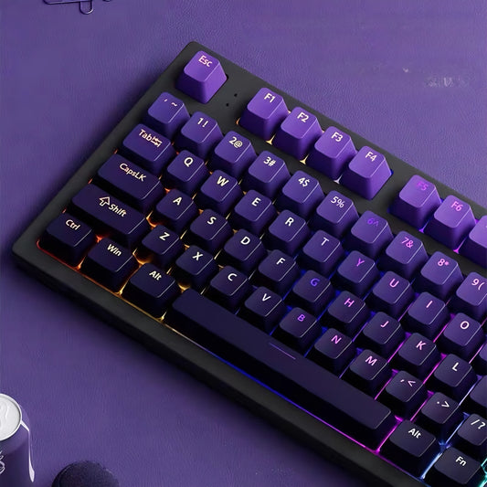 Cyberspace Deep Amethyst Top Backlit OEM PBT Keycaps