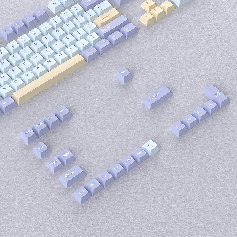 Pastel Dream Taro Milk Cherry Doubleshot PBT Keycaps