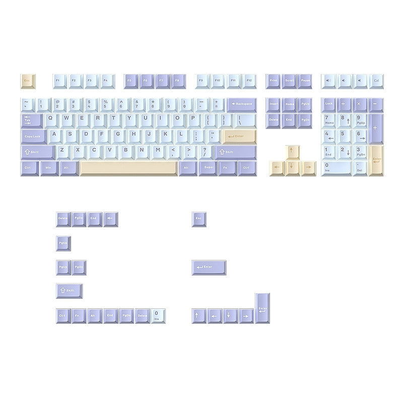 Pastel Dream Taro Milk Cherry Doubleshot PBT Keycaps
