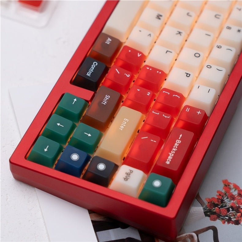 Frost Mixed Retro 100 Cherry Profile PBT Matte Smooth 149 Keycaps