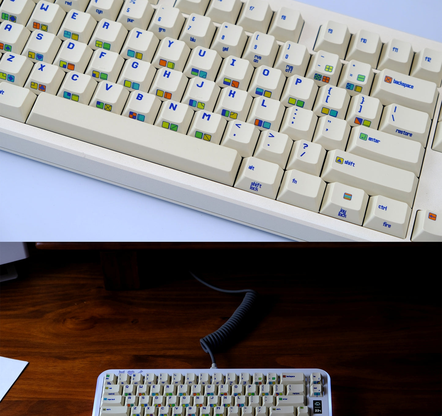C64 R2 Cherry Thick PBT Keycaps