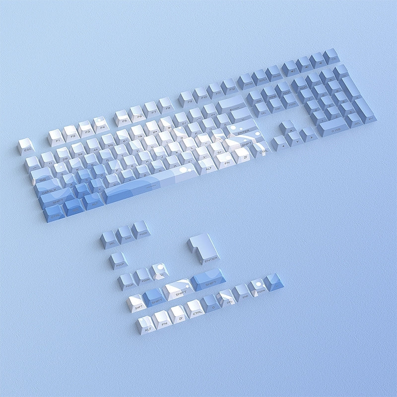 Aqua Ripple Side Backlit Cherry Keycaps