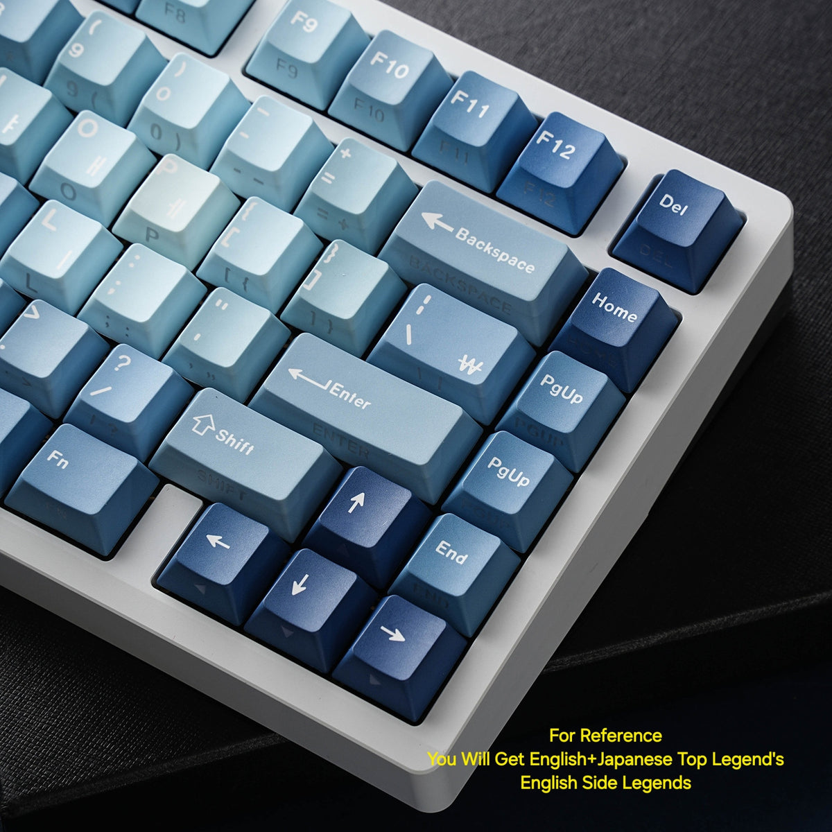 Ocean Heart Dual Legends Backlit Keycaps