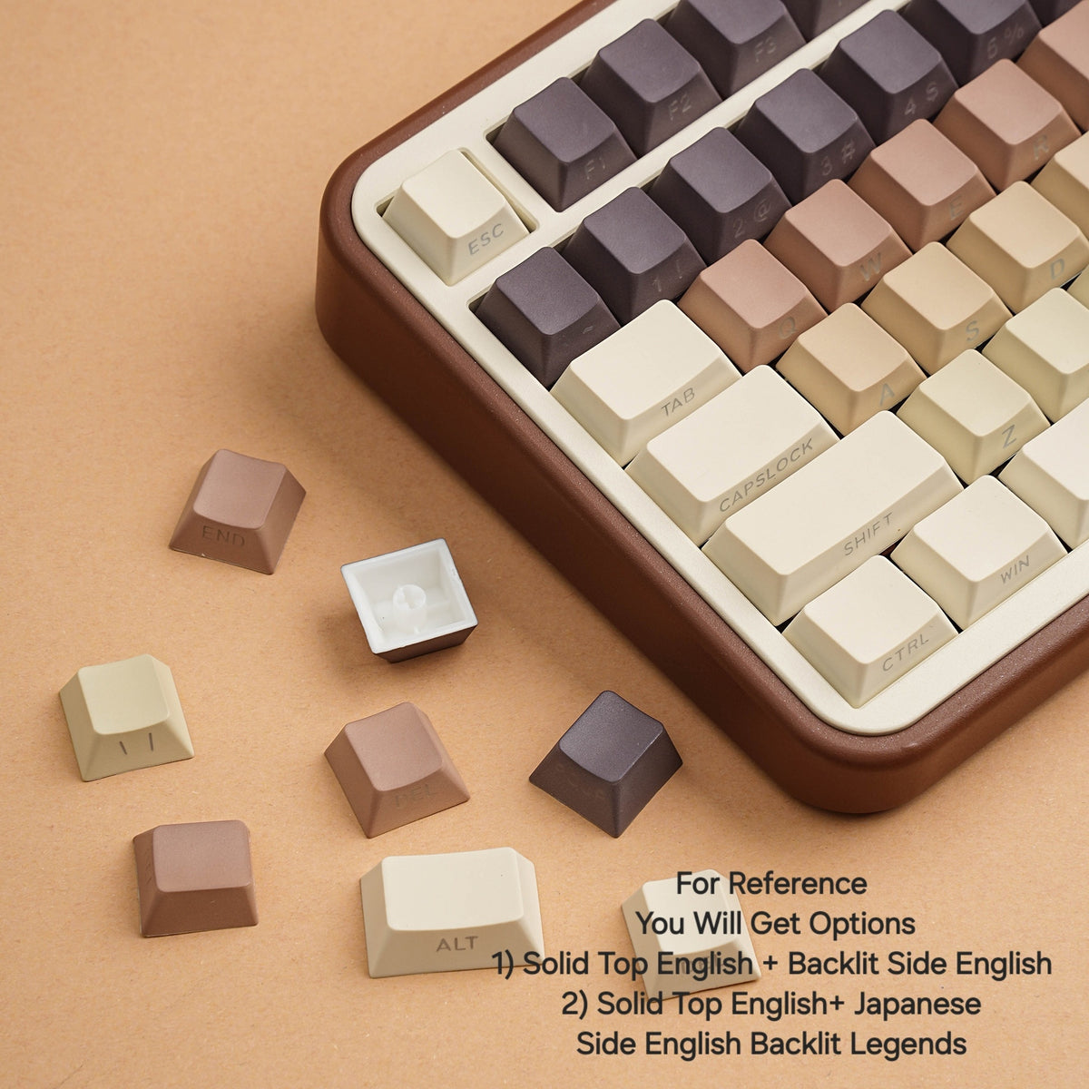 Coffee Cherry Dual Legends Backlit Keycaps