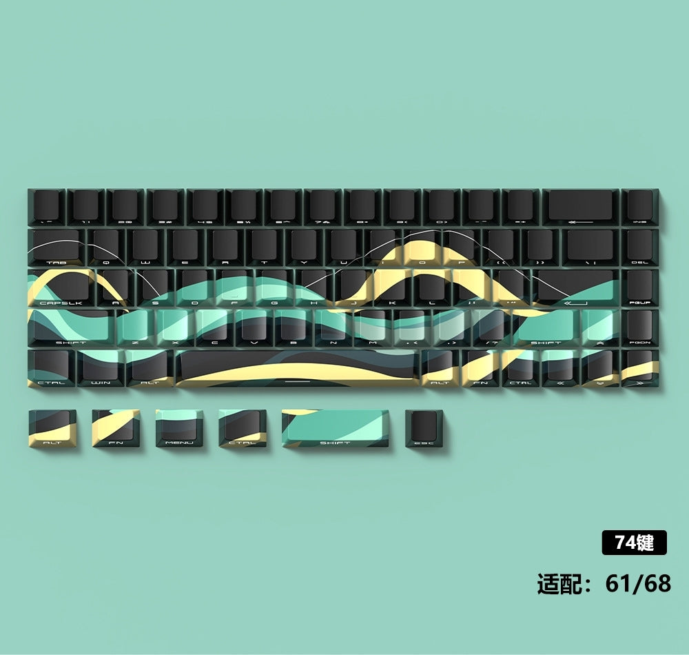 Flowing Shadow Cherry Side Backlit Keycaps