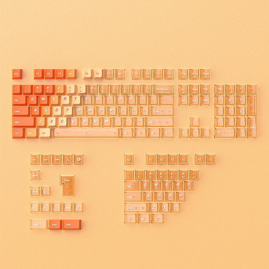 Sunset Glow Gradient PBT PC Dual Tone Cherry Keycaps