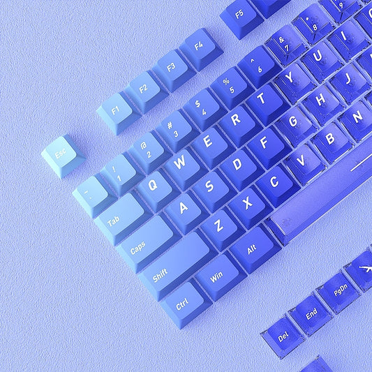 Glacial Gradient PBT PC Dual Tone Cherry Keycaps