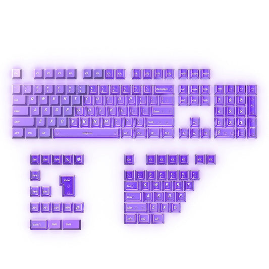 Allure Purple Gradient PBT PC Dual Tone Cherry Keycaps