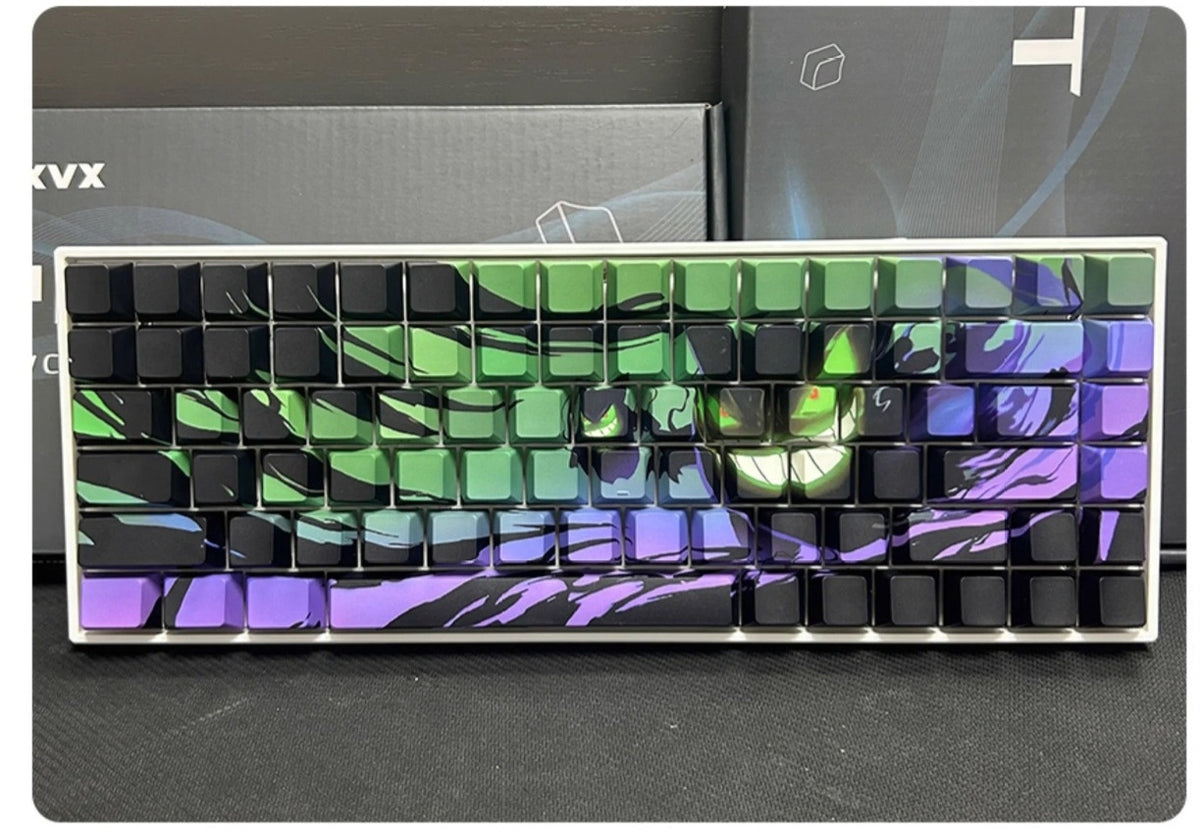 Gengar Shine-Through Double shot Cherry Profile PBT Keycap Set