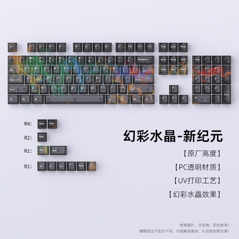 Interstellar Galaxy Matte Translucent Cherry Keycaps