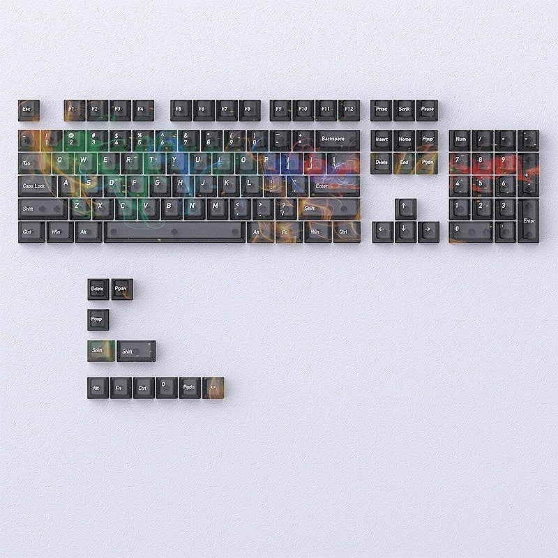 Interstellar Galaxy Matte Translucent Cherry Keycaps