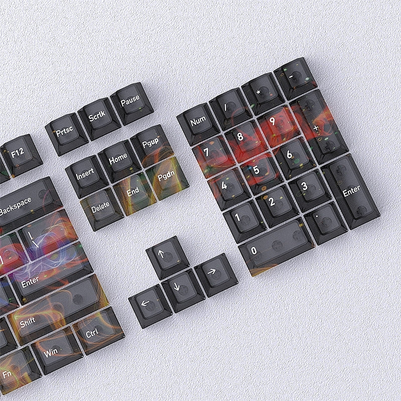 Interstellar Galaxy Matte Translucent Cherry Keycaps