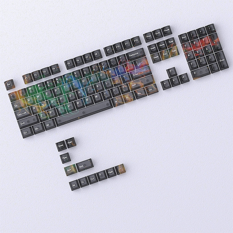 Interstellar Galaxy Matte Translucent Cherry Keycaps