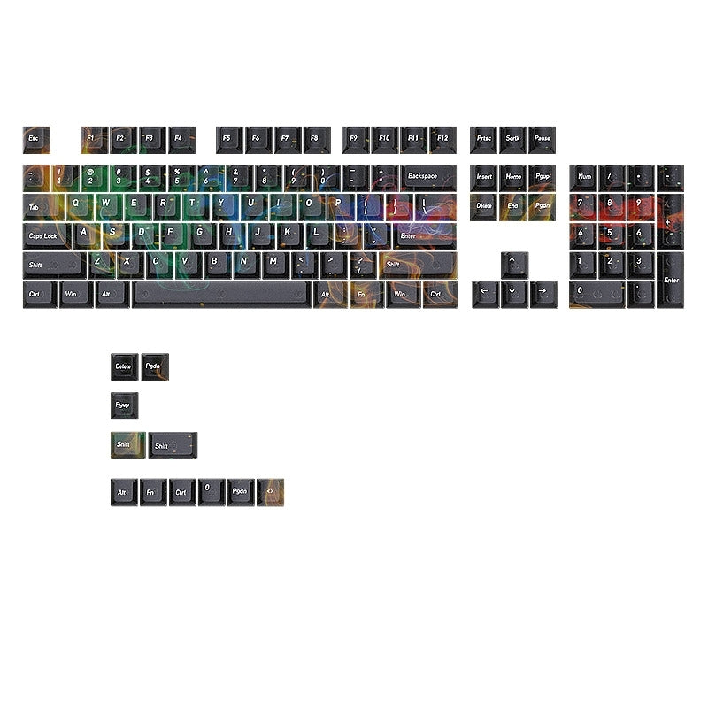 Interstellar Galaxy Matte Translucent Cherry Keycaps