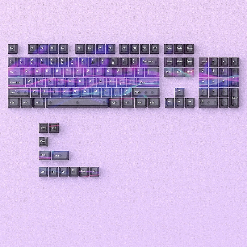Galactic Intestellar Matte Translucent Cherry Keycaps