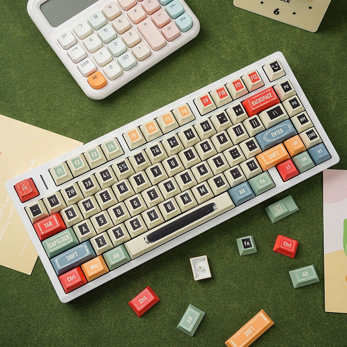 Retro R1 Cherry 1.7mm Thick PBT Keycaps