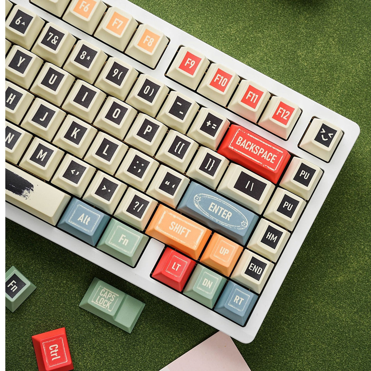 Retro R1 Cherry 1.7mm Thick PBT Keycaps