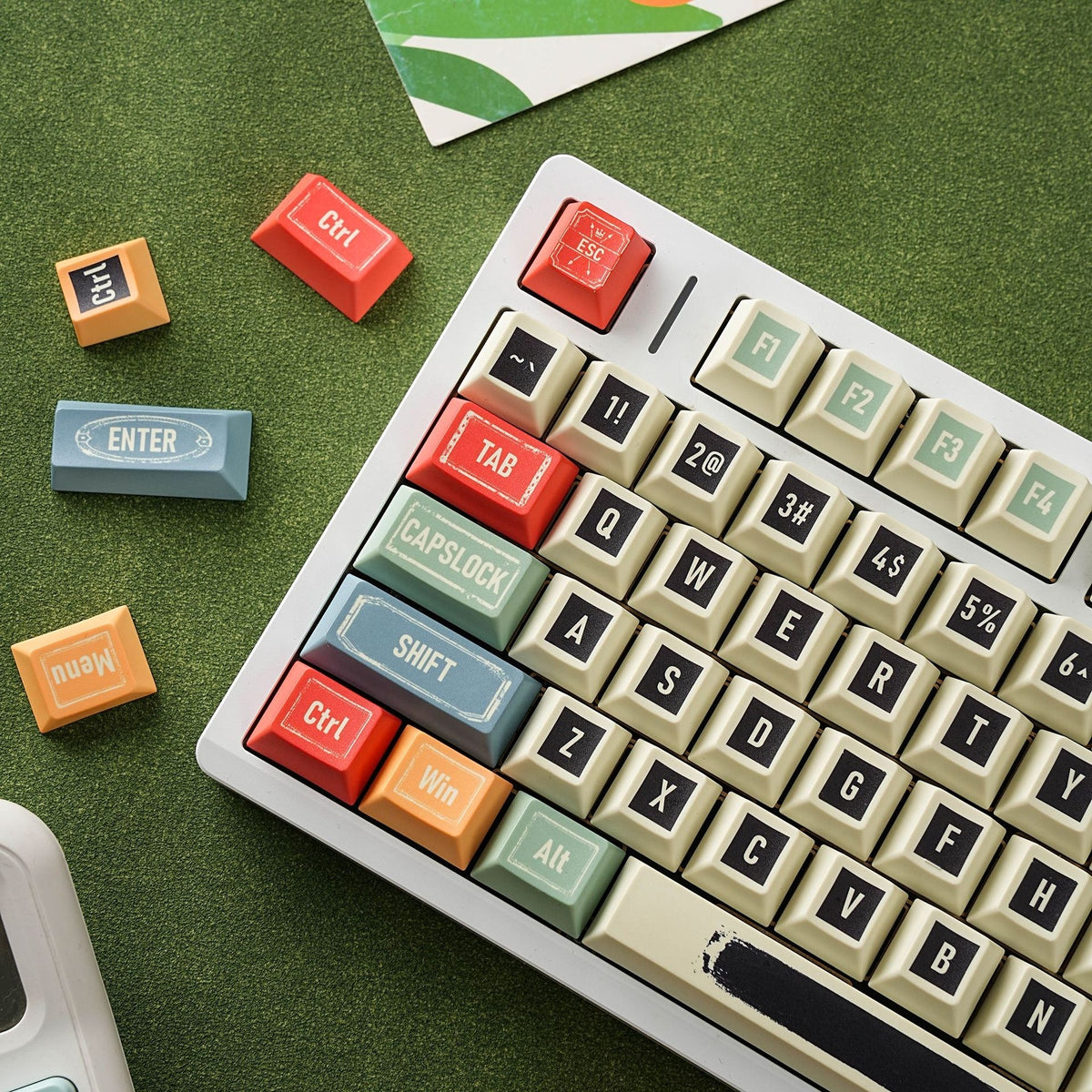 Retro R1 Cherry 1.7mm Thick PBT Keycaps